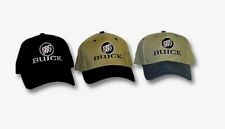 MEN'S BUICK HAT/CAP BUICK EMBLEM CHOOSE BLACK,TAN/BLACK OR TAN/NAVY BLUE FS NEW