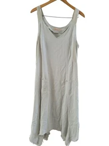XCVI tragbares Damen Archite grau Tank Kleid Lagenlook Größe Large Freizeit künstlerisch - Bild 1 von 9
