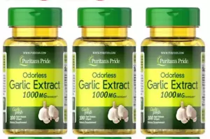 Estratto Inodore Aglio 1000mg 300 Softgels Colesterolo Pillola Salute Antiossidante - Foto 1 di 14