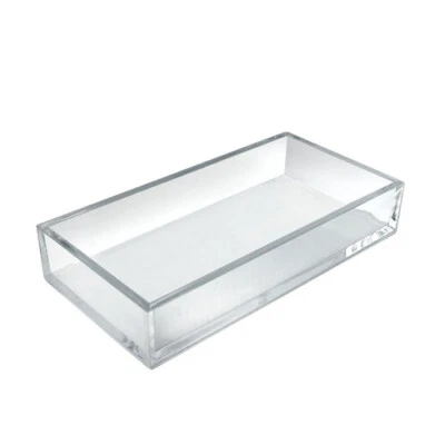 Azar Displays Large Acrylic Rectangle Tray for Desk/Counter, 4 Pack - Image 1 of 3