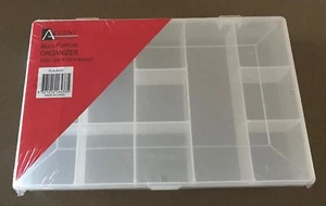 NEW ACCENT Plastic Storage/Multi-Purpose Organiser with Lid - 22.6cmx15.4cmx4cm - Picture 1 of 5