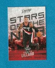 2017-18 Panini Prestige STARS OF THE NBA insert # 14 Damian Lillard TRAILBLAZERS