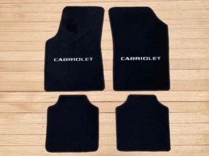 Fit For VW Golf Mk1 Cabriolet Velour floor mat mats carpet black Set of4 1974-82 - Picture 1 of 5