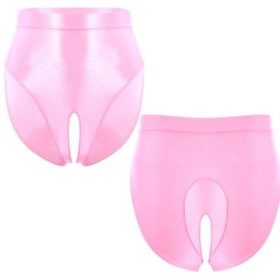 Pantalones cortos sin entrepierna de cintura alta para mujer con control de barriga ropa moldeadora elástica Foto 1 de 4