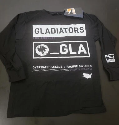 Camisa pequena Fanatics Overwatch Los Angeles Gladiators Youth LS - Imagem 1 de 4