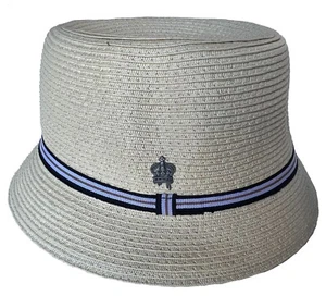 Sombrero cubo de paja vintage Christys' Crown para mujer nuevo stock antiguo - Imagen 1 de 10