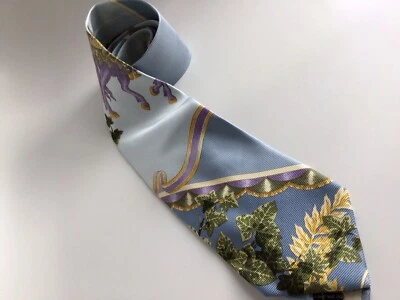 RARA CORBATA DE SEDA BARROCA AÑOS 90 GIANNI VERSACE - DISEÑADA POR EL PROPIO GIANNI VERSACE Foto 1 de 4