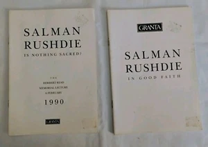 Salman Rushdie / Is nothing sacred/ In good faith / Granta essay- paperback lot - Bild 1 von 13
