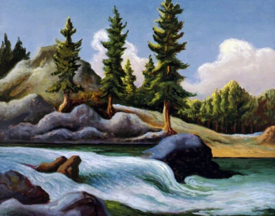 Impresión Thomas Hart Benton Mountain Stream 16 x 20 Foto 1 de 4