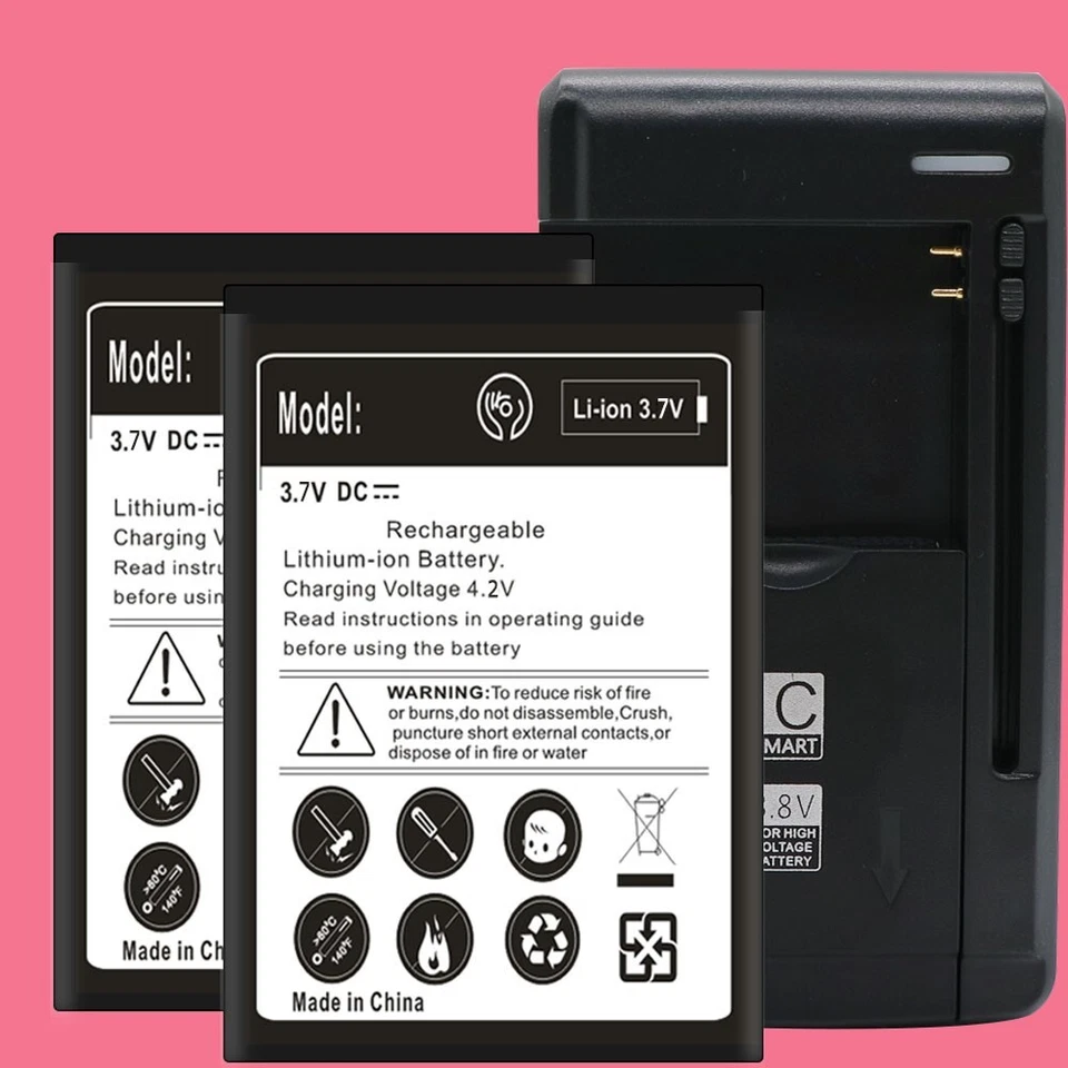 Funcionando 1750mAh 2-Baterías + Cargador de Escritorio para Samsung Galaxy Cámara 2 EK-GC200 Foto 1 de 3