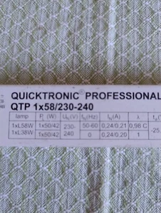 Osram Professional Quicktronic QTP1x 58W oder 1x38Watt - Bild 1 von 1