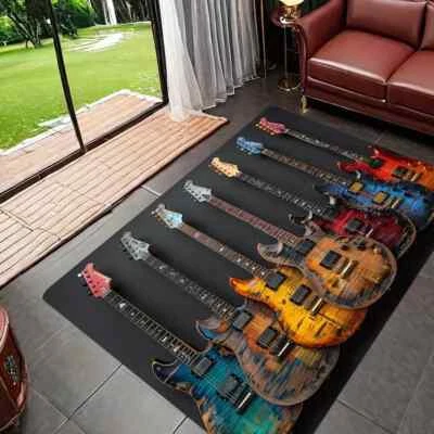 Alfombra de área para guitarra Musical Seven - 31" X 48" diseño rectangular, ¡¡LO ÚLTIMO!!! Foto 1 de 4