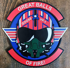 8" Goose Topgun "Great Balls of Fire!" Helmet Plaque