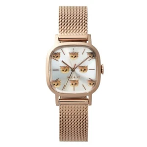 Paul & Joe Uhr Katzenliebhaber Roségold Armband Limitiert Neu in Box Kawaii PJ6728 - Bild 1 von 3