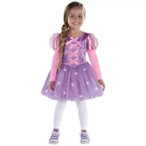 Disney Kids Tangled Rapunzel Light Up Costume Size Medium 8-10 - Picture 1 of 7
