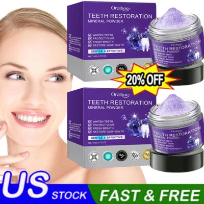 5PACK Dental Restoration Mineral Powder, Mineral Tooth Powder, Teeth Whitening  - Image 1 of 4