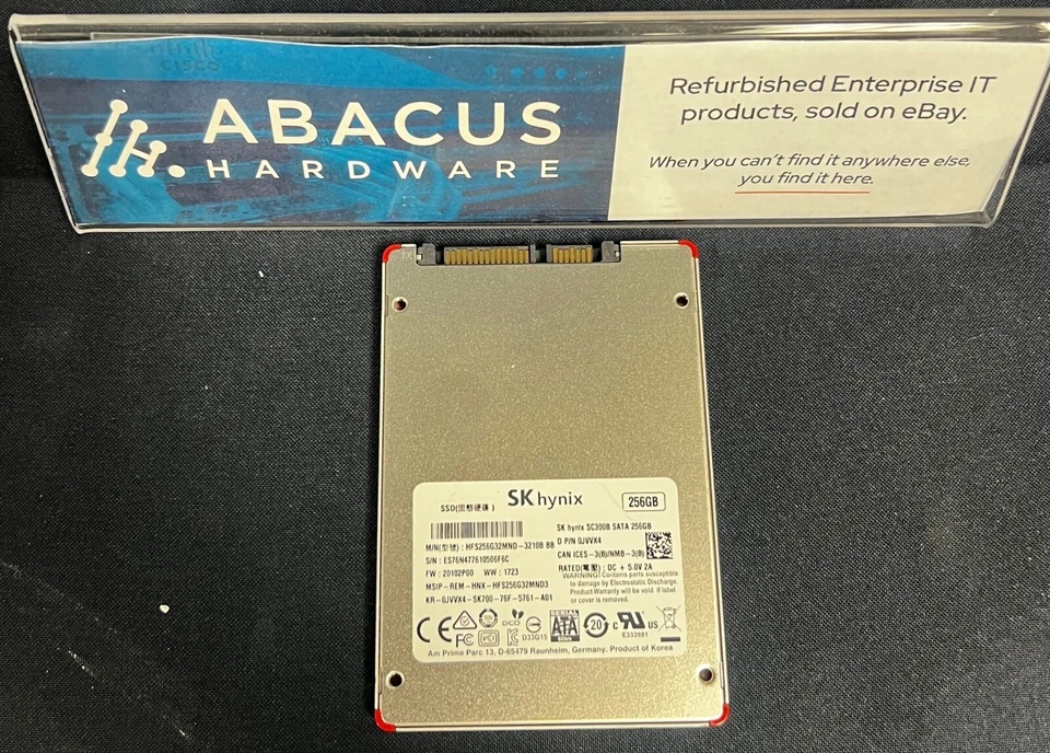 SK Hynix Dell SC300B 256GB MLC SATA 6Gbps 2.5'' SSD  0JVVX4 - Image 1 of 1