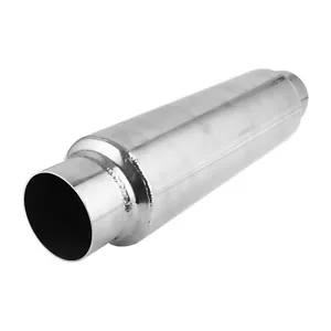 3" Inlet/Outlet Exhaust Resonator 16" Length Muffler Deep Tone Stainless Steel - Picture 1 of 10