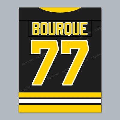 RAY BOURQUE Photo Picture BOSTON Style Hockey - 8x10 11x14 or 16x20 (JZ) - Image 1 of 4