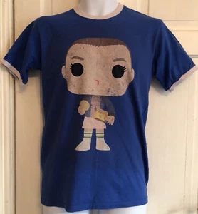 Camiseta Top Fruit Of The Loom Para Hombres Stranger Things Eleven Azul Algodón Talla M - Imagen 1 de 3