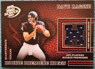 Dave Ragone 2003 Playoff Hogg Heaven Player Worn Rookie Jersey Card #133/750 - Image 1 of 2