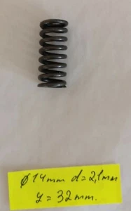  Resorte de presión Ø 14,0 mm alambre d = 2,1 mm aprox. 32,0 mm de largo Nuevo - Imagen 1 de 3