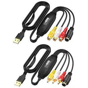 USB Video Capture Card VHS VCR TV DVD Video Grabber Cinch zu USB Video Konverter - Bild 1 von 14