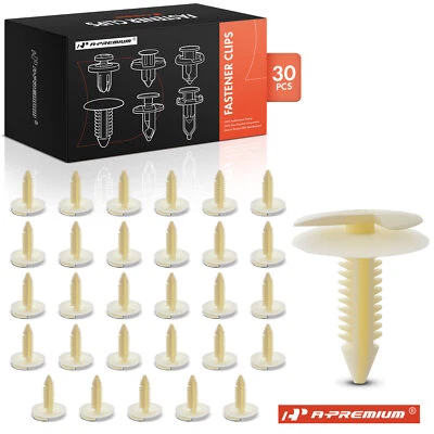 A-Premium 30Pcs 7.94mm Nylon Door Trim Panel Retainer Clips Double Head for GM - Image 1 of 4