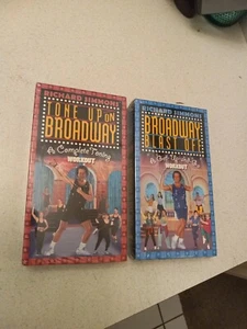 Richard Simmons Tone Up On Broadway & Broadway Blast Off VHS LOT NEW - Picture 1 of 6