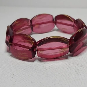 Armband Stretch rosa rot ca. 7 in 1" Perlen - Bild 1 von 4