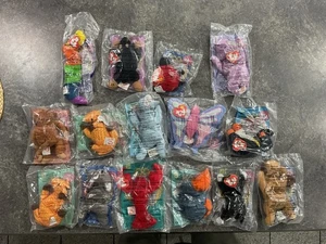 1998 TY TEENIE BEANIE BABYS MCDONALDS PLÜSCHTIER HAPPY MEAL SPIELZEUG mit Happy Meal Tasche - Bild 1 von 8