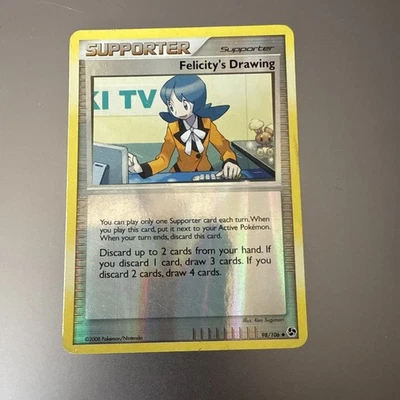 Felicity's Drawing 98/106 Great Encounters Reverse Holo Pokémon TCG Card NM - Image 1 of 2