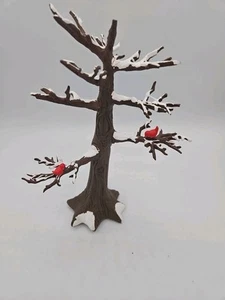"Árbol desnudo Department 56 Snow Village 9"" #5182-0 con 2 cardenales" - Imagen 1 de 6
