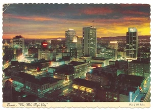 Vintage Denver Downtown Mile High City Real Photo Sanborn Postcard Rockies CO - Picture 1 of 2