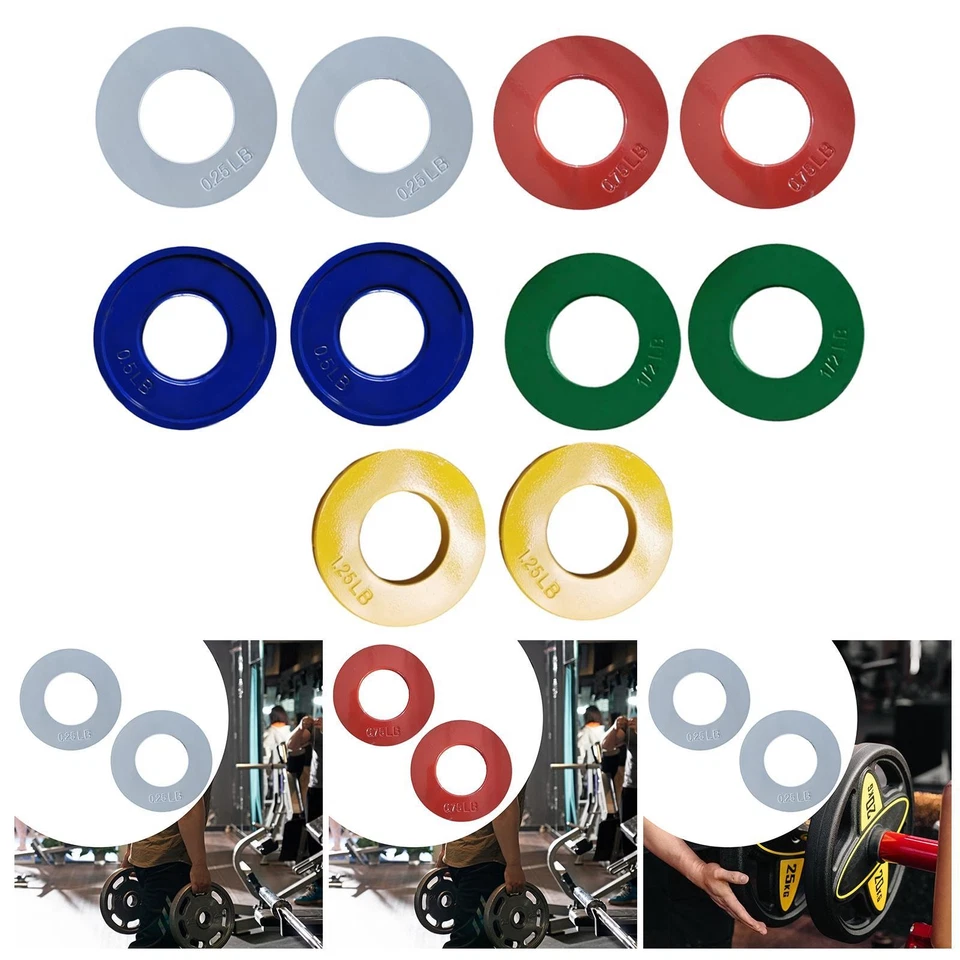 2x Fractional Weight Plates Color Coded Gym Supplies for Strength Training - Image 1 of 1