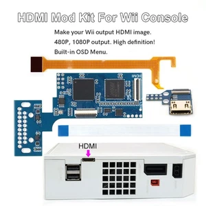 480P 1080P Wii Digital to Digital HDMI-Compatible Kits For Nintendo Wii Console - Picture 1 of 8