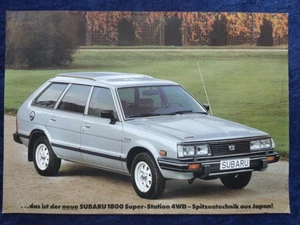 Subaru 1800 Super Station 4WD Prospekt ca. 1983 - Picture 1 of 2