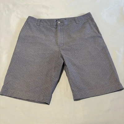 Pantalones Cortos Chinos Kenneth Cole Reaction Para Hombres 32 Bolsillos Frontales Planos Algodón Azul Cremallera Foto 1 de 4