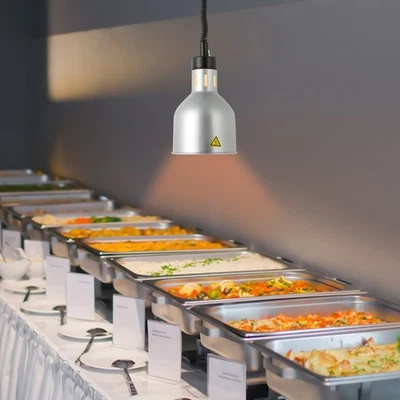 Hanging Heat Lamp Buffet Food Warmer Light Heating Lamp Heating Lamp For Food - Image 1 of 4
