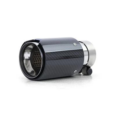 Para Audi Q2 Ga Q3 8U F3 Q5 8R Fy Q7 4L 4M Q8 1 Piezas Escape 90mm Carbono - Imagen 1 de 4