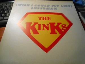 The Kinks - "(Wish I Could Fly Like) Superman / Low Budget" - ARISTA 12" Single - Picture 1 of 4