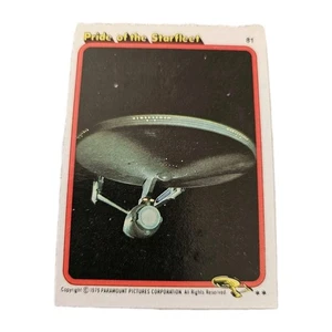 STAR TREK THE MOTION PICTURE 1979 No81 Pride Of The Starfleet TOPPS SCI FI - Foto 1 di 1