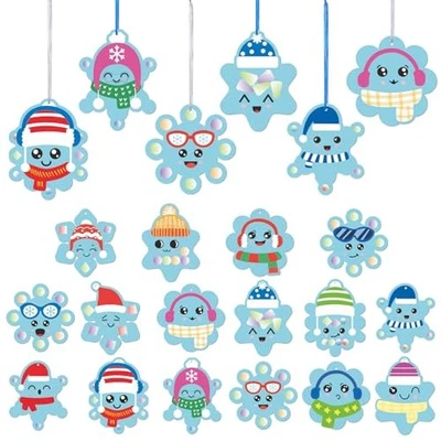 32 Piezas Invierno Copo de Nieve Artesanía Copo de Nieve Adorno Kits Artesanía Hágalo Usted Mismo Invierno  Foto 1 de 4
