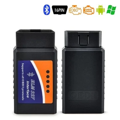 ELM327 Bluetooth OBD2 OBDII Escáner de Diagnóstico de Automóvil Herramienta de Lector de Código de Fallas Automáticas Foto 1 de 4
