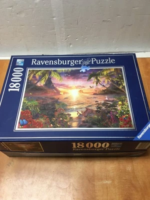 2012 Ravensburger Paradise Sunset 18000-piece puzzle  D-88194 COMPLETE - Image 1 of 4