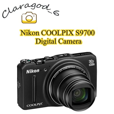 Nikon COOLPIX S9700 Digital Camera 16 MP 30x Optical Zoom with Accessories Black - Image 1 of 4