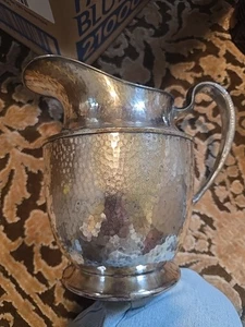 Derby S.P. Co W.M. Montierungen handgeschlagener Krug gebraucht Silberteller 2023 1/2 - Bild 1 von 5