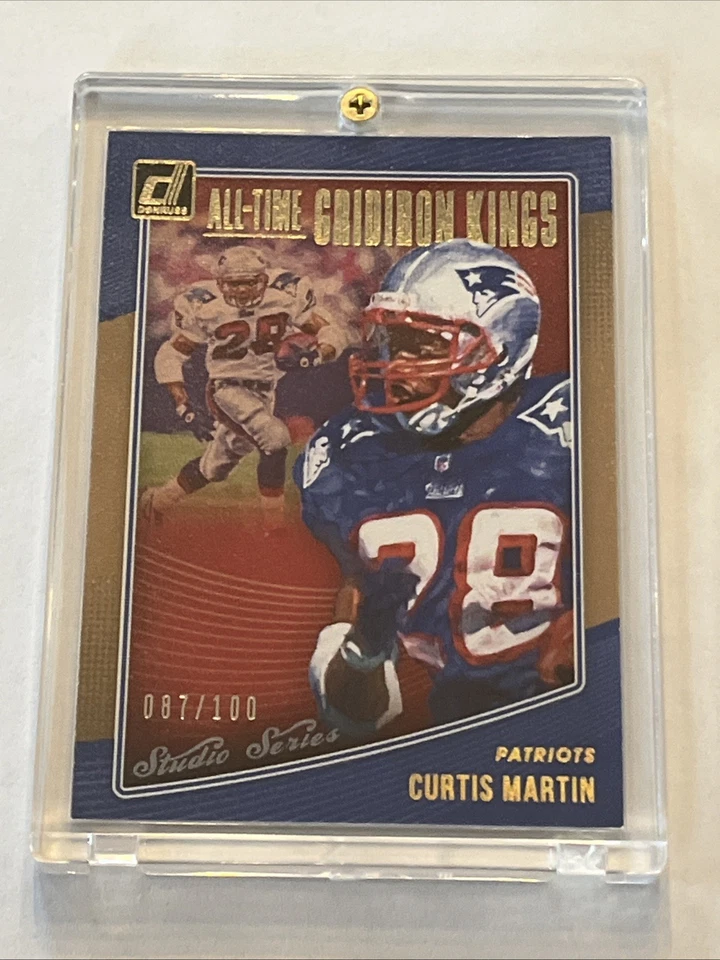 2018 Donruss Studio Series Gridiron Kings Curtis Martin 087/100 #AGK-18 - Image 1 of 2