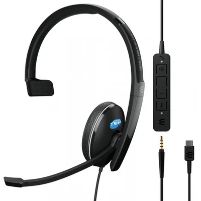 Epos Sennheiser Adapt 135T USB-C 2 Mono Kabelgebundene Kopfhörer Type-C 3,5Mm - Bild 1 von 4