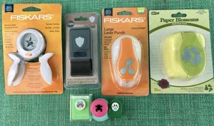 Papierstanzer Birnen Kirschen Sternschild Froschklee Pfotenabdruck 7 Stück - Bild 1 von 7